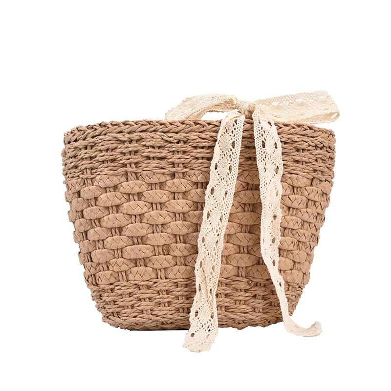 

Summer Sweet Straw Crossbody Bag for Women 2021 Lady Fashion Trendy Weaving Beach Shoulder Handbags and Purses