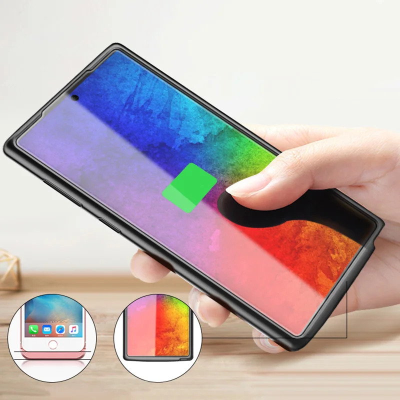 Тонкий чехол с аккумулятором 6000 мАч для samsung Galaxy Note 10 Plus, мягкий чехол с зарядным устройством из ТПУ на 5200 мАч для samsung Note 10, чехол с аккумулятором