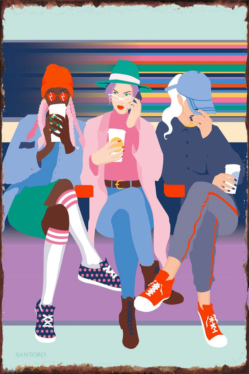 

Настенный декор в виде мест, украшение для комнаты, Ретро винтажный металлический знак, Жестяная Табличка для художественного оформления, п...