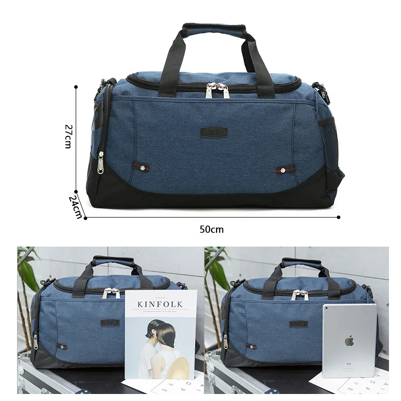 Мужская сумка тоут для путешествий вместительная багажа дорожная йоги фитнеса