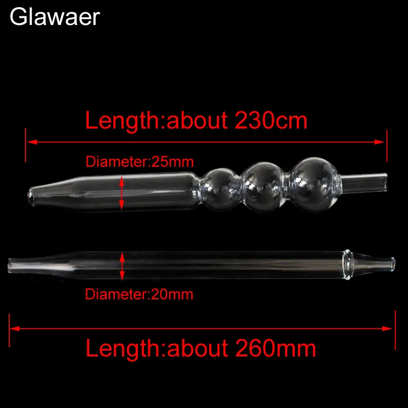 Стеклянная Ручка и трубка для стеклянных принадлежностей кальянов стеклянный