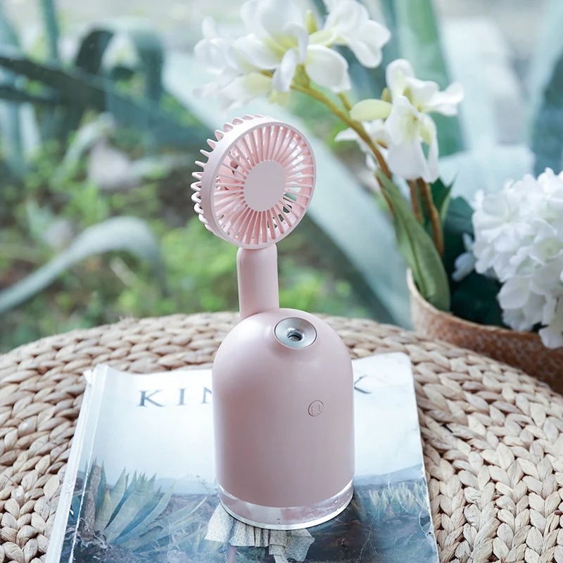 Вентилятор на батарейках 2000 мАч с увлажнителем воздуха Usb Ароматический диффузор