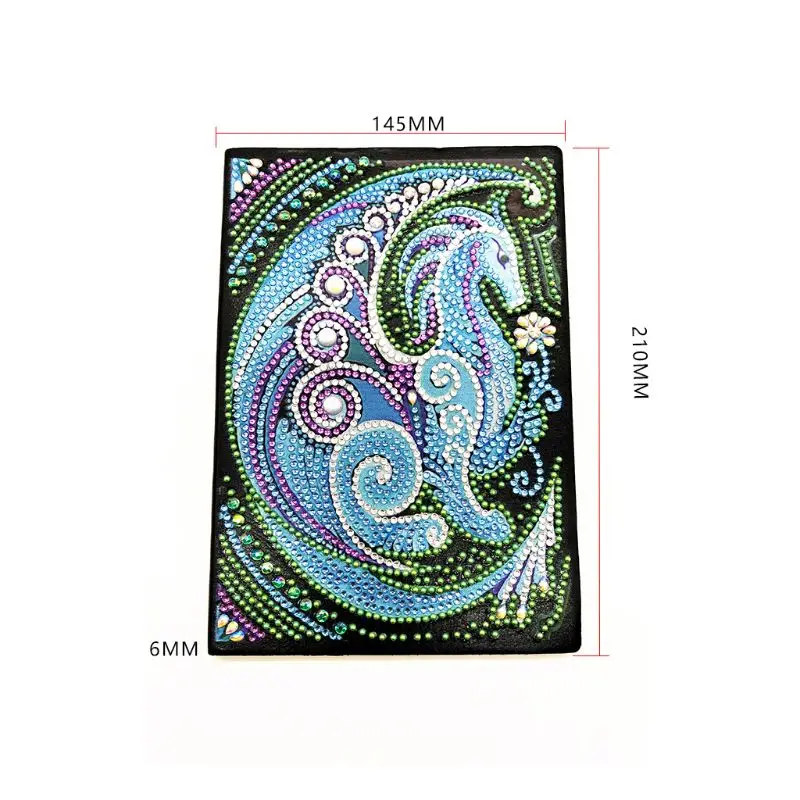 OOTDTY дракон DIY алмазная живопись специальная форма блокнот A5 дневник Книга