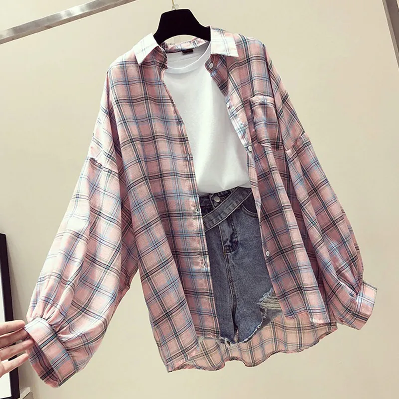 Рубашка женская с рукавом летучая мышь на пуговицах | Женская одежда