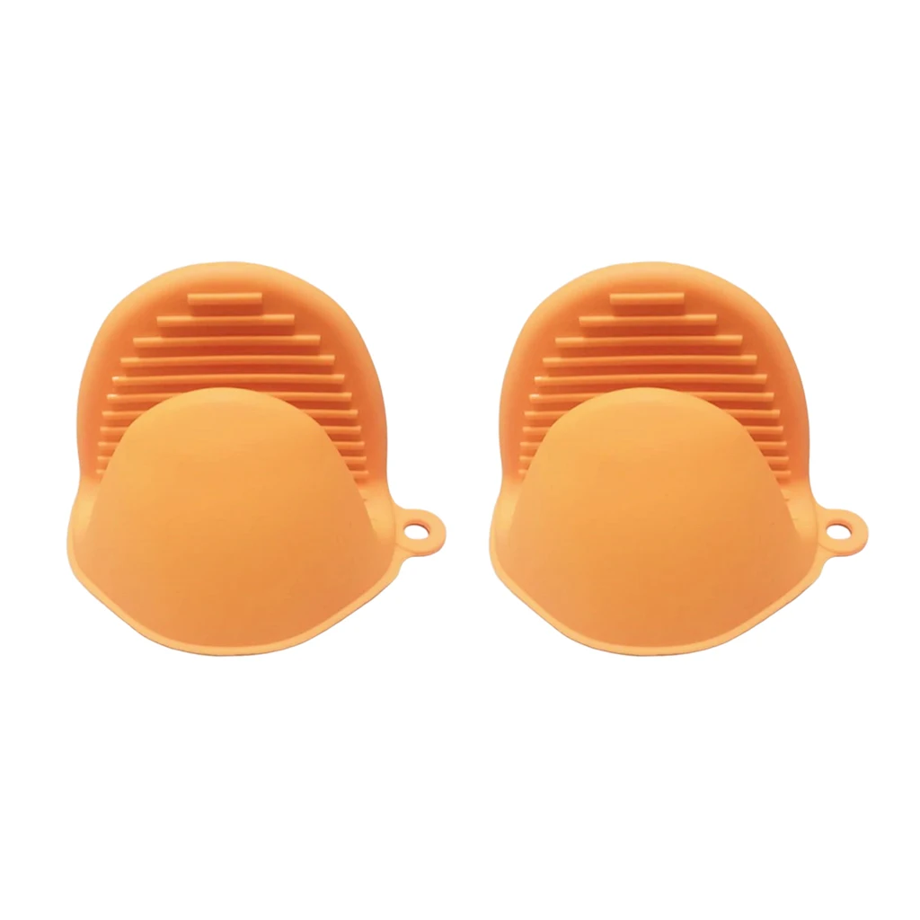 

1 Pair Oven Mitts Silicone Heat Insulation Silicone Oven Gloves Cooking Mitts
