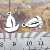 sailboat charm pendants jewelry making finding diy bracelet necklace earring accessories handmade 5pcs