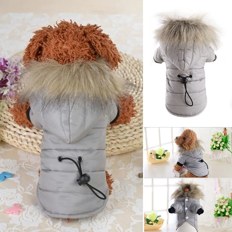 Пальто для собак Одежда питомца куртка флисовая собака мода 3 цвета меховой