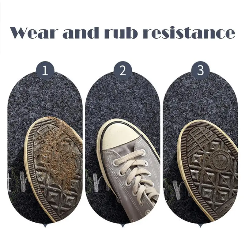 

Doormat Dust Removal Wear Resistant Anti Slip Entrance Floor Mat Scraping Mud Sand Removing Door Rug for Hallway Kitchen