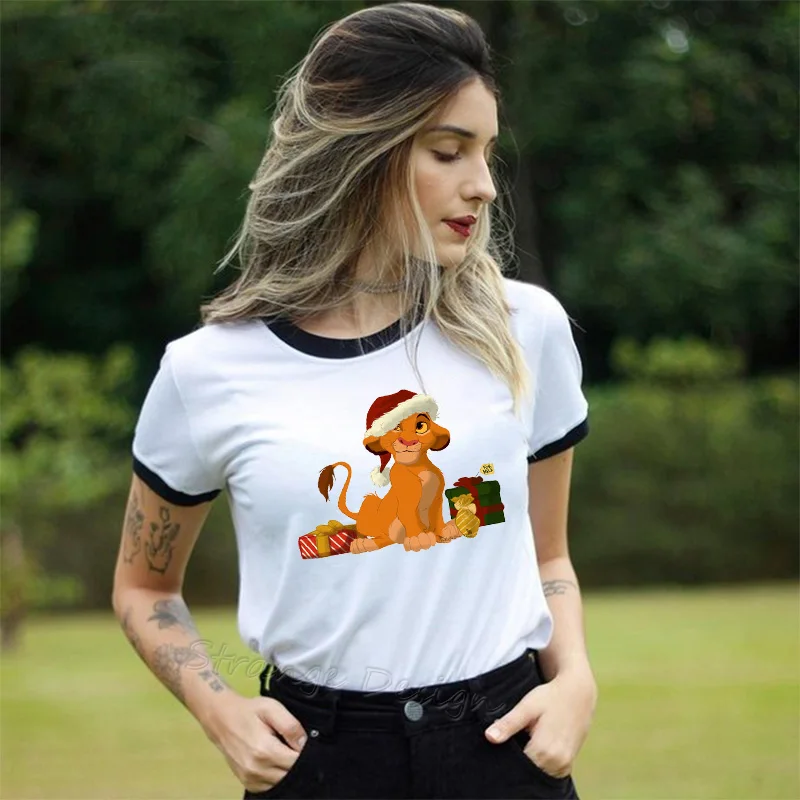 Футболка Hakuna Matata с изображением короля льва женские модные футболки Harajuku Ullzang