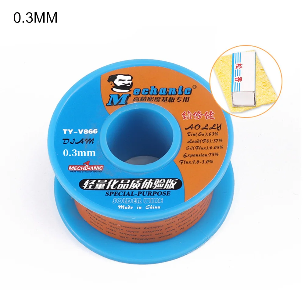 

MECHANIC Soldering Wire 0.3/0.4/0.5/0.6mm Rosin Liquid Electrical Solder Low Melting Point Tin Wire Welding BGA Repair Tools