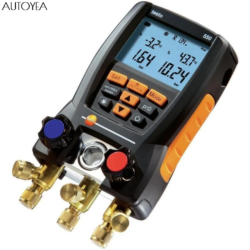 Цифровой манометр для трубопровода Testo 550 HVAC кондиционирования воздуха