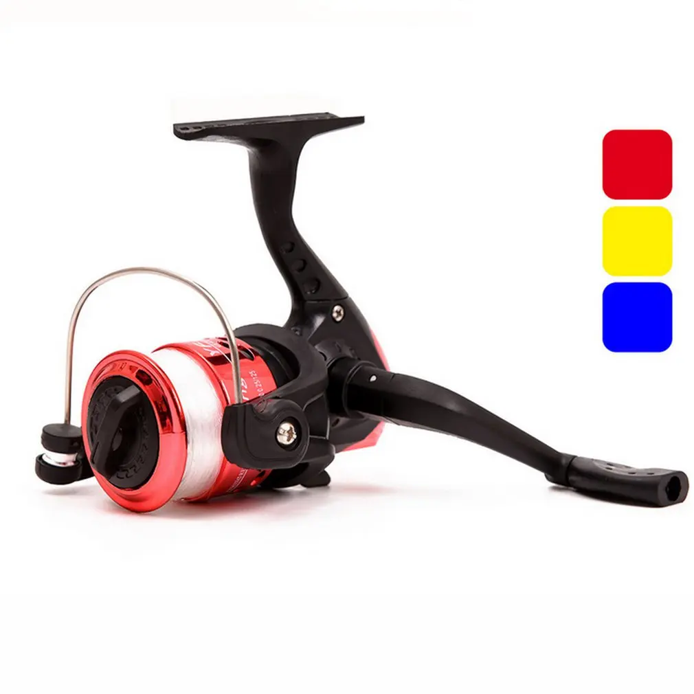 LEO Mini пластиковая рыболовная катушка YF200 маленькая спиннинговая с нейлоновой