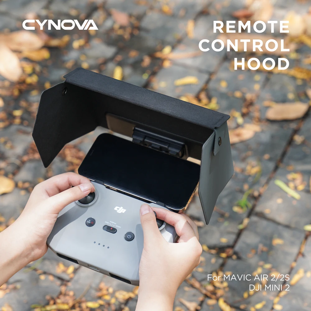 cynova for mavic air 22smini 2 remote control cover sun shade phone monitor hood for dji mavic air 2 sun hood drone accessorie free global shipping