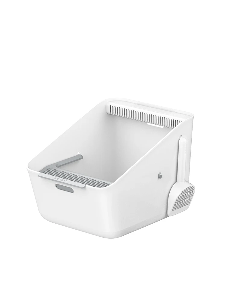 

GY Electric Deodorant Litter Box Kittens Toilet Splash-Proof Semi-Enclosed Litter Box Large Size Cat Supplies