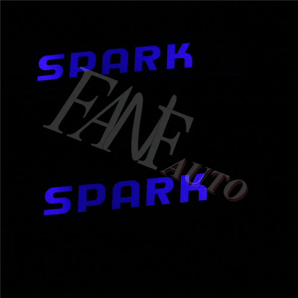 Светодиодная Накладка на порог из нержавеющей стали защитная для Chevrolet Spark |