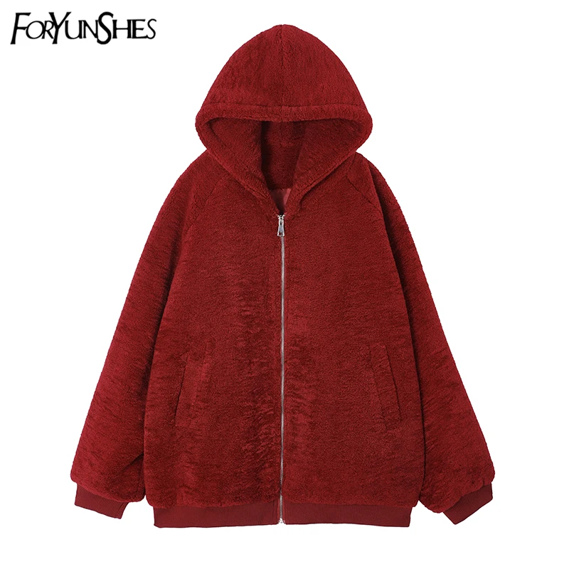 Женская зимняя теплая парка FORYUNSHES куртка 2020 в Корейском стиле модное плотное