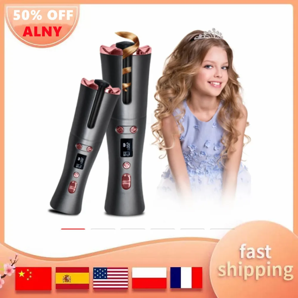 Автоматическая Беспроводная Плойка для волос утюжок завивки с USB зарядкой 6