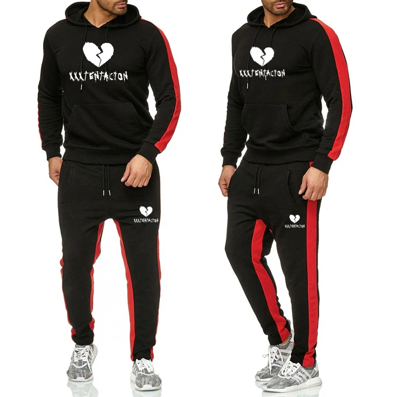 

Fashion Printed Clothing Men's Hoodie Sets Sports Casual Wear & Track And Field Jogger Sports Pants Sets Men