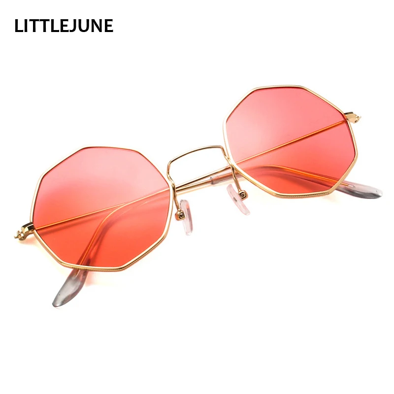 

Retro Polygon Metal Frame Sunglasses Fashion Men Women Yellow Red Lens Sun Glasses UV400 Protection Eyewear Gafas Oculos De Sol