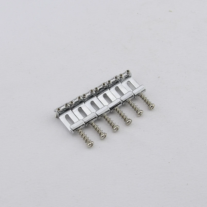 

1 Set ( 6 Pieces ) Alloy Steel Vintage Electric Guitar Tremolo Bridge Saddle 10.5MM/11.2MM Made In Taiwan