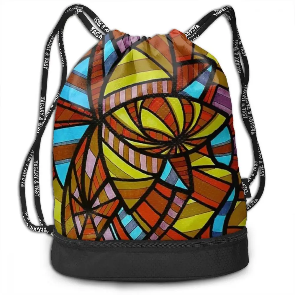 Бесшумный рюкзак с 3d-рисунком сумка на шнурке для занятий спортом путешествий