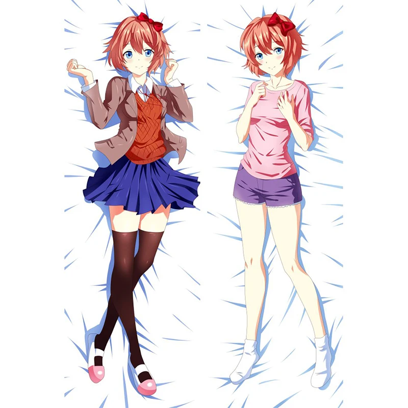 

Game Sayori Dakimakura Pillowcase Cosplay Cartoon Anime Galgame Doki Doki Literature Club! Pillow Case Beauty Printed