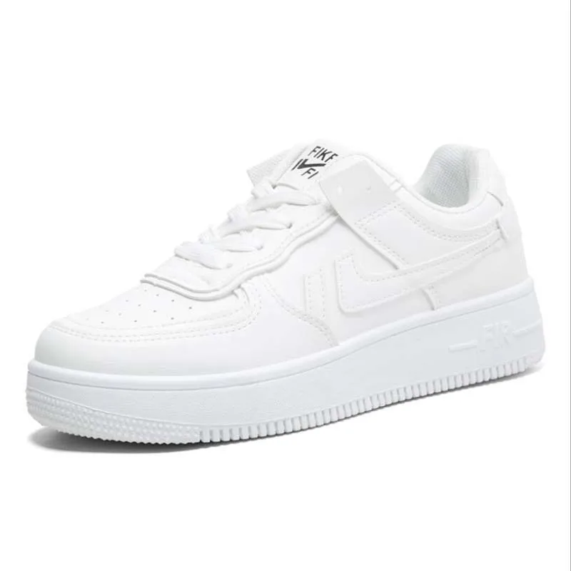 

Hot sale Women Sneakers 2021 Fashion Breathble Vulcanized Shoes Women Pu leather Platform Shoes Women Lace up Casual Shoes White