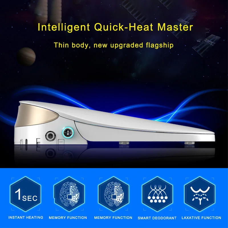 Wetips Smart Heated Toilet Seat WC Sitz Intelligent Water Closet Cover Heating Wash Clean Dry Ass Vaginal Automatic Lid | Обустройство
