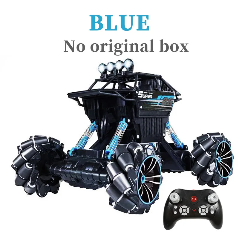 Blue 1:12 2,4G RC автомобиль с колесом Mecanum высокая скорость 4WD Дрифт Альпинизм дистанционное управление трюк автомобиль деформации внедорожный автомобиль игрушка - Цвет: Blue