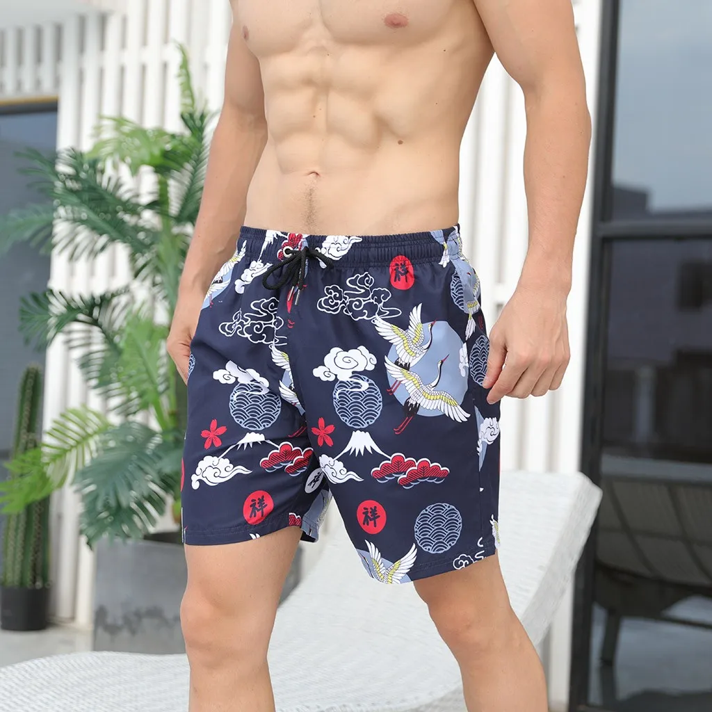 2020 Модные мужские Гавайские пляжные спортивные быстросохнущие повседневные