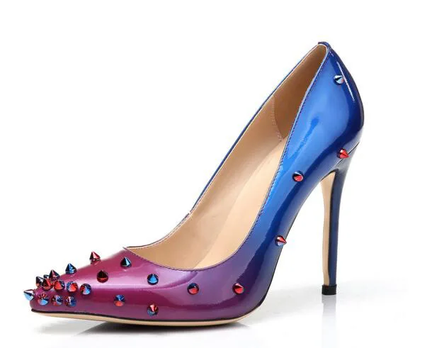 

High heeled shoes heel pointed colored