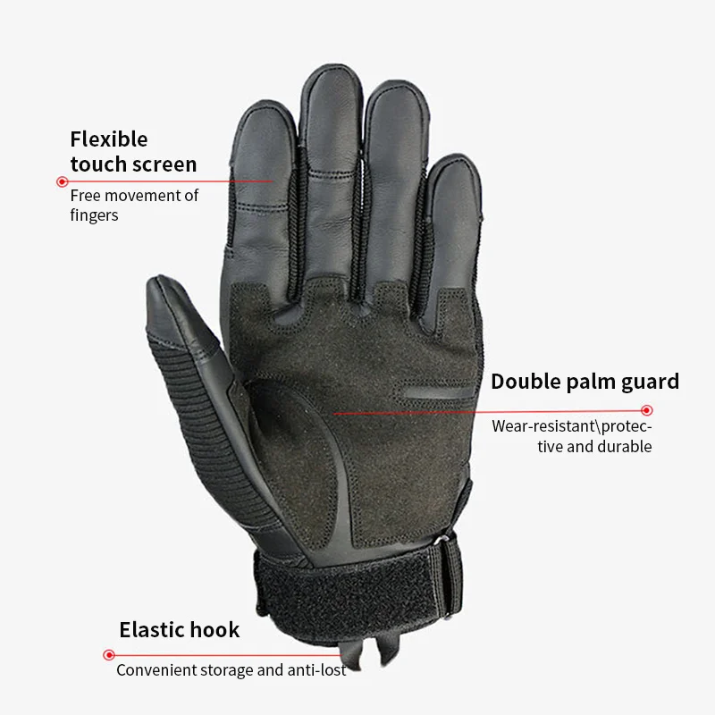 Touch Screen Hard Knuckle Tactical Gloves PU Leather Army Military Combat Airsoft Outdoor Sport Cycling Paintball Hunting Swat | Спорт и