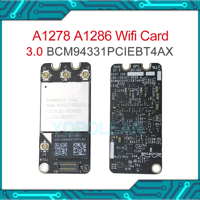 Оригинал для Macbook Pro 13 &quot15&quot A1278 A1286 2011 2012 Wifi карта BCM94331PCIEBT4AX 3 0|Компьютерные кабели