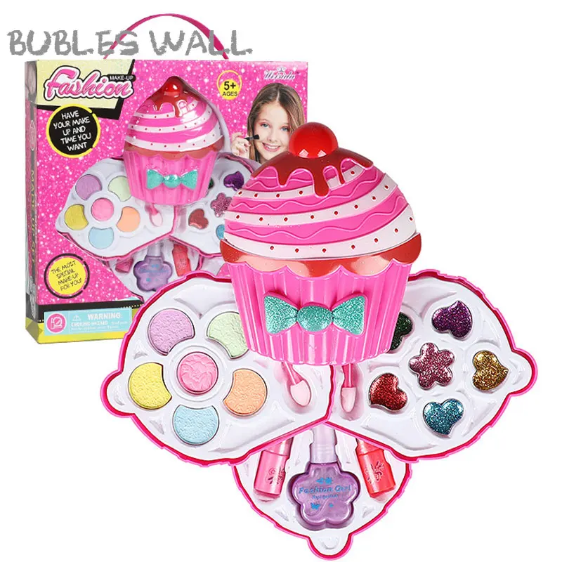 Детский набор для кексов игрушки макияжа притворяться играть принцесса розовый