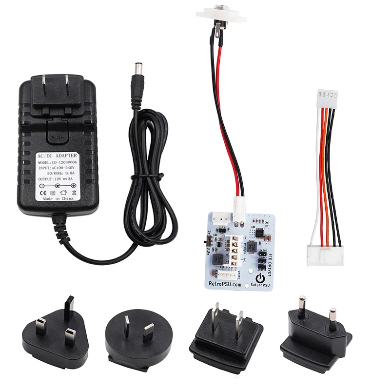 

Suitable for Sega Saturn Game Console SaturnPSU Power Supply Replacement Kit SaturnPSU US Plug EU Plug UK Plug AU Plug