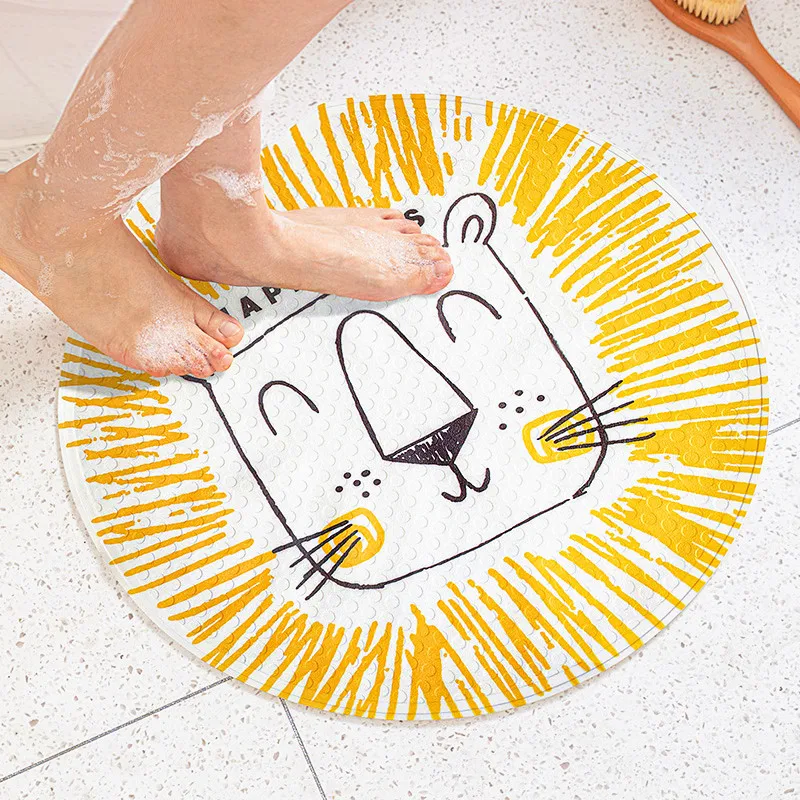 anti slip pvc bathroom mat patterned rubber non slip waterproof carpet cartoon bathtub shower toilet rug for baby kids elderly free global shipping