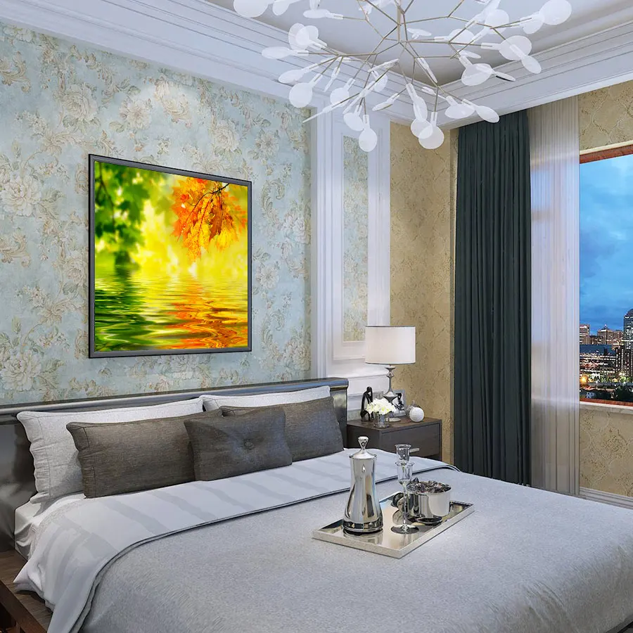 Наборы для вышивки крестиком, наборы для рукоделия с напечатанным рисунком, 11ct-холст для домашнего декора живопись, цветы полный NCKF161