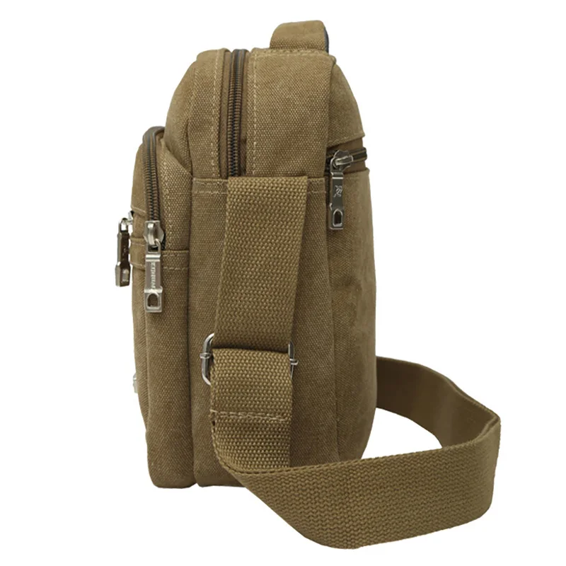 Мужская сумка на плечо Холщовая Сумка для мужчин мессенджер повседневные