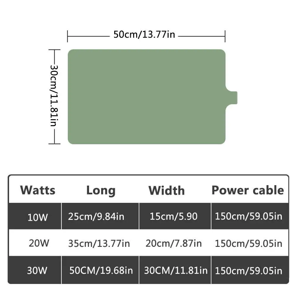 Водонепроницаемый коврик для подогрева домашних животных рептилий изоляционный
