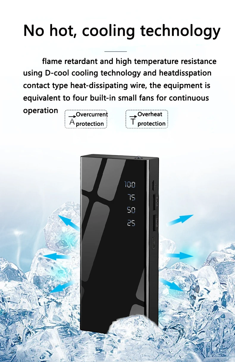 Power Bank 6500 mAh/10000 mAh портативное зарядное устройство для IPh/OPPO Android Мобильная Внешняя