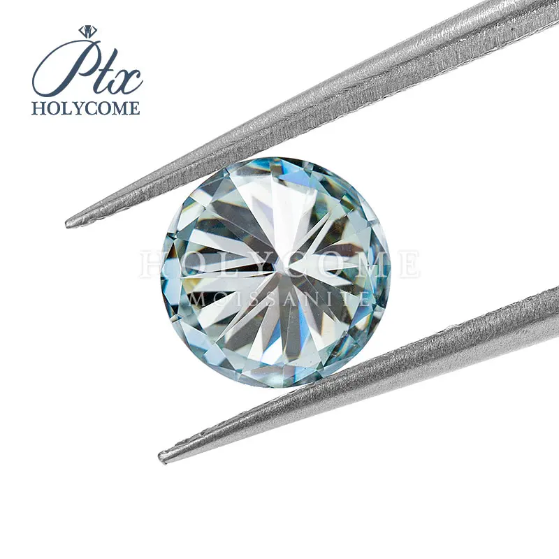 

8mm VVS1 Hot EX Blue Round Cut Pass Moissanite Diamond Tester Loose Moissanite Supplier Factory Crash Sale GRA Certificate