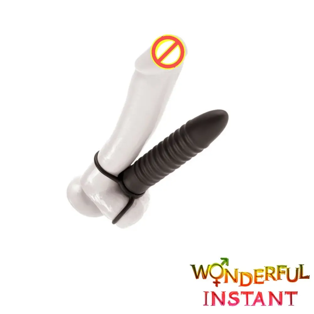 Фетиш фантазии в рубчик Double Trouble 12 7 см двойное с двумя концами Дидло двойной