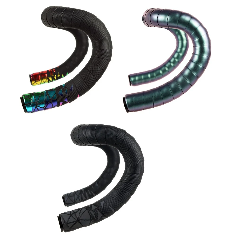 Цветная дорожная лента для руля велосипеда пробковая светоотражающая из