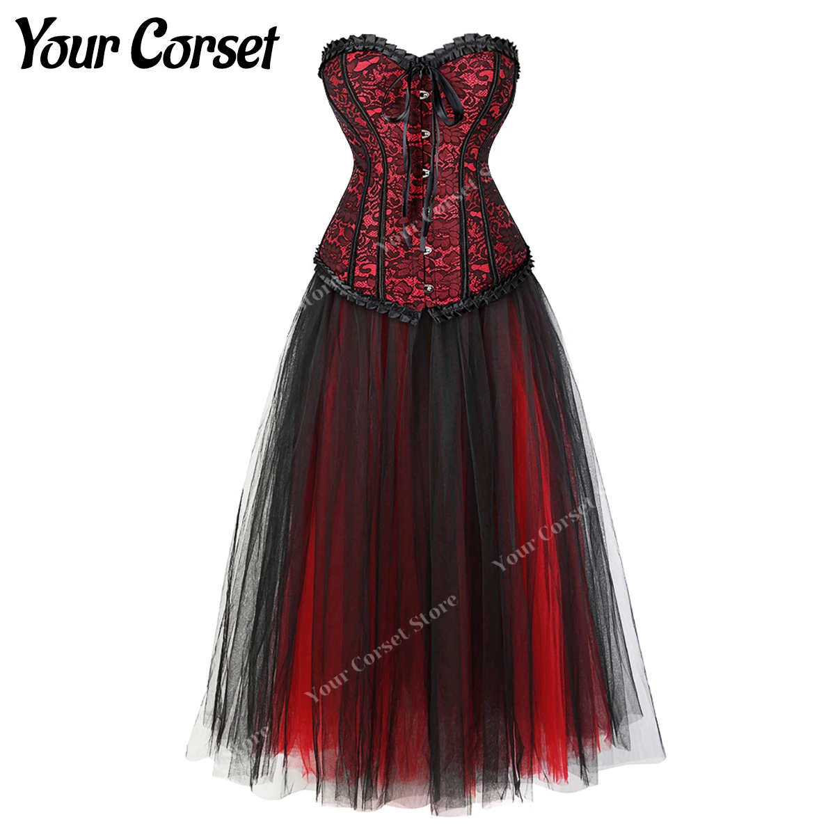 

Corset Dresses for Women Plus Size Victorian Costumes Corsets for Women Steampunk Gothic Costume Dress Plus Size