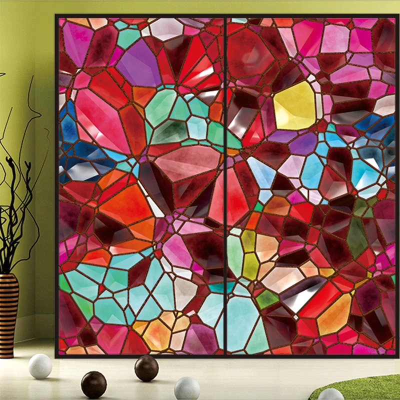 Пользовательская статическая липкая оконная стеклянная пленка без Гуль с