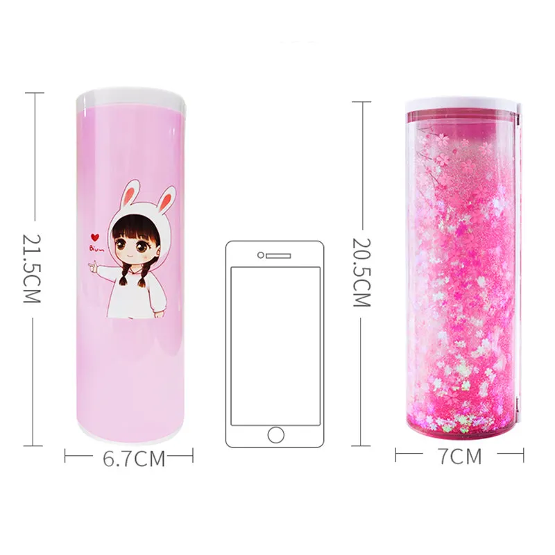 Милый школьный чехол-карандаш с паролем чехол сыпучим песком большой емкости