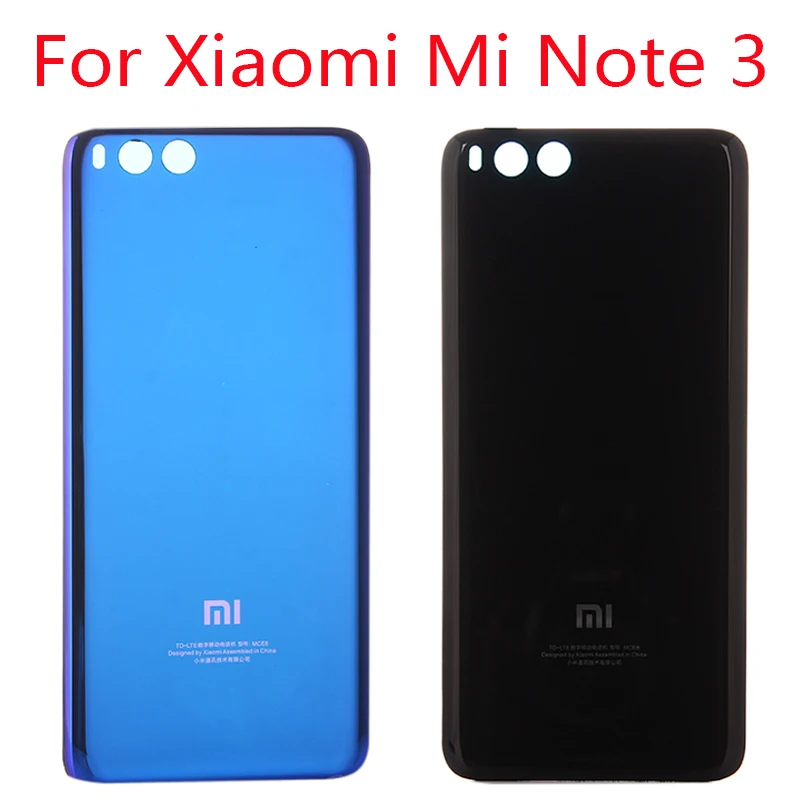 

for Xiaomi Mi Note3 Official Original Tempered Glass Case for Xiaomi Note3 Mi Note 3 Back Battery Cover Housing Replacement Part