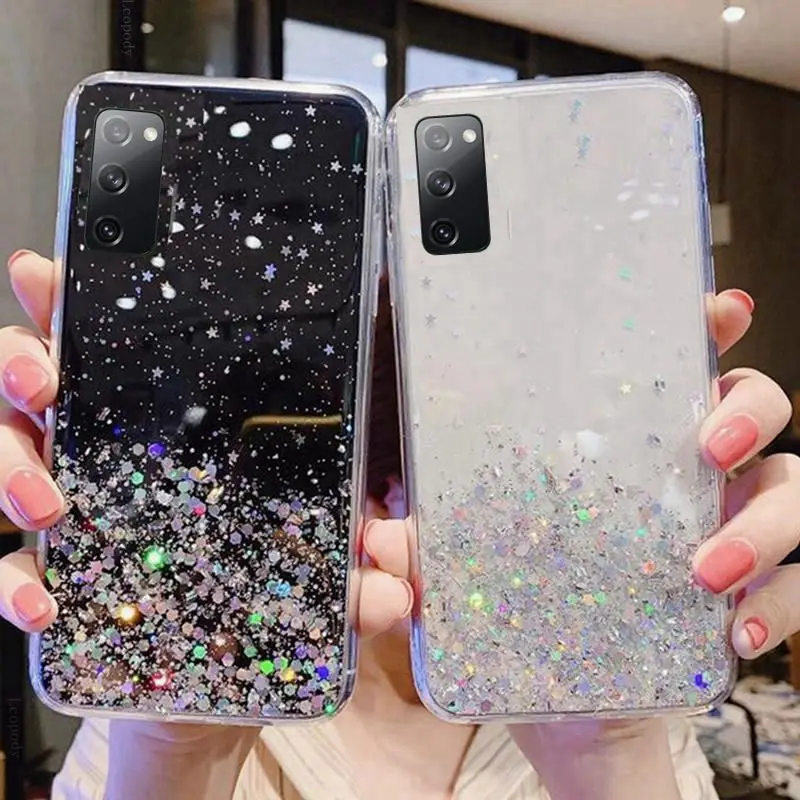 

Luxury Bling Glitter Phone Case For Samsung S20 FE A11 A01 A21S A51 A31 Back cover for Galaxy S 20 A 11 31 21S 51 back cases