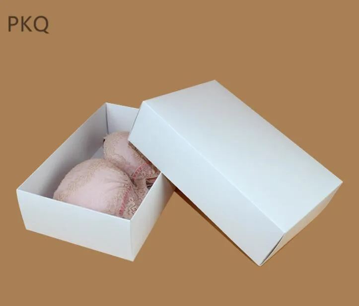 28*18*8cm 10pcs Large Carton Box With Lid Gift Boxes Clothing Packaging Black Kraft White Big | Дом и сад