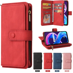 realme 8 5g 2021 shockproof case for oppo realme 8 pro 4g flip case leather skin zipper wallet cover realme 8pro stand fundas free global shipping
